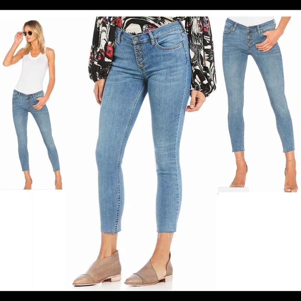 Free people sexy button jeans 👖